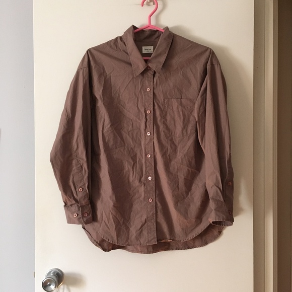 Wilfred Mauve Button Down Shirt - Picture 2 of 5